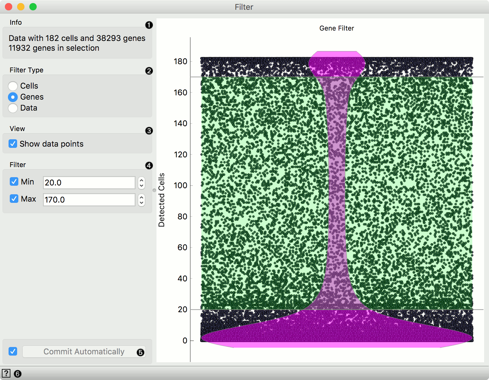 Orange Data Mining Filter
